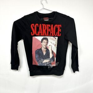 Scarface X Reason Chenille Crewneck - Money. Power, Respect Fleece Adult Small